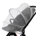 Bassinet Cover Mosquito Net for Baby/Stroller/Car Seat/Cradles/Carriers/Bedside Cribs with Double Zipper Easy to Use Visible Breathable Mesh Keep Insects/Bugs/Cats Out White