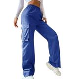 Women s Clearance Pants Casual Pants for Women Women s Belt Less High Waisted Wide Leg Trousers Straight Leg Relaxed Trousers Casual Trousers Sweatpants for Golf Athletic Lounge Travel Work