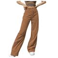 Sweatpants for Golf Athletic Lounge Travel Work Casual Pants for Women Leg Womenâ€™s Waisted Trousers Pants Wide Baggy Mid Solid Straight Casual Women s Jeans Women s Clearance Pants