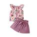 BOLUOYI Clothes for Teen Girls Kids Girls Floral Romper Jumpsuit Outfit Playsuit Clothes