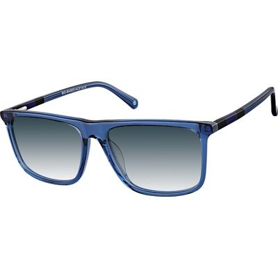 Zenni Rectangle Rx Sunglasses Blue Eco Full Rim Frame