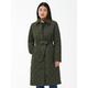Barbour Cordelia Quilted Trench Coat - Green, Green, Size 16, Women