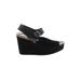Pedro Garcia Wedges: Black Print Shoes - Women's Size 41 - Almond Toe