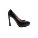 Miu Miu Heels: Pumps Platform Cocktail Black Solid Shoes - Women's Size 41 - Round Toe