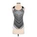 PrAna Active Tank Top: Silver Activewear - Women's Size Small