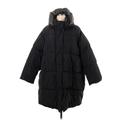 Ava & Viv Coat: Mid-Length Black Print Jackets & Outerwear - Women's Size 4X