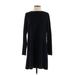 ASOS Casual Dress - Sweater Dress: Black Dresses - Women's Size 8