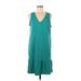 J.Jill Casual Dress - DropWaist: Teal Dresses - New - Women's Size Medium Petite