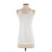 VSX Sport Active Tank Top: White Activewear - Women's Size Small