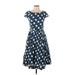 Emily and Fin Casual Dress: Blue Dresses - Women's Size Small