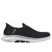 Skechers Women's Slip-ins: GO WALK 7 - Springtime Slip-On Shoes | Size 11.0 Wide | Black/White | Textile/Synthetic | Machine Washable