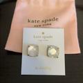 Kate Spade Jewelry | Kate Spade Square Semi-Precious Stone Earrings | Color: White/Cream | Size: Os