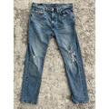 Levi's Jeans | Levis 510 Jeans Mens 34x30 Blue Stretch Regular Straight Distressed Pocket Denim | Color: Blue | Size: 34