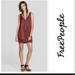 Free People Dresses | Free People Diamonds And Snakes Boho Rust Red Beaded Dress Medium | Color: Red | Size: M