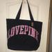 Pink Victoria's Secret Bags | Love Pink Nwt( Victoria Secret) Tote | Color: Black | Size: Os