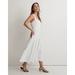 Madewell Dresses | Madewell Womens Tiered Midi Dress 2 White Sweetheart Button Front Bodice Nwt | Color: White | Size: 2
