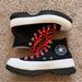 Converse Shoes | Converse Platform Red And Black Heart Sneakers Women’s Size 7 | Color: Black/Red | Size: 7