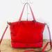 Coach Bags | Coach Red Nylon/Leather Tote Shoulder Bag | Color: Red | Size: Os