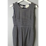 Kate Spade Dresses | Kate Spade Dress,New York Mariella Striped Cap-Sleeve Dress Navy White Size 8 | Color: White | Size: 8