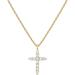 Kate Spade Jewelry | 14k Gold Plated Cubic Zirconia Cross Necklace For Women | Cross Faith Pendant | Color: Gold | Size: Os