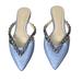 Anthropologie Shoes | Anthropologie Guilhermina Mules Pointed Toe | Color: Blue/Gray | Size: 6