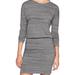 Athleta Dresses | Athleta Dress Scoop Neck Relax Fit Stretchy, Heather Gray Side Rushing | Color: Gray | Size: L