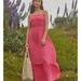 Anthropologie Dresses | Anthropologie Marisol Smocked Gauze Pink Maxi Dress Size L | Color: Pink | Size: L