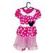 Disney Costumes | Disney Girls 4-6 Pink Polka Dot Tutu Minnie Mouse Costume Play Dress Halloween | Color: Pink | Size: Osg