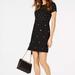 Michael Kors Dresses | Michael Kors Gold Studded Sheath Mini Shortsleeve Dress In Black | Color: Black/Gold | Size: Sp