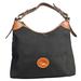 Dooney & Bourke Bags | Black Canvas Dooney & Bourke Top- Handle Handbag | Color: Black/Red | Size: Os