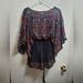 Free People Dresses | Free People Batiste Frida Embroidered Mini Tunic Boho Hippie Dress Women Us M | Color: Red | Size: M