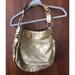 Coach Bags | Coach Gold Signature Shoulder Bag | Color: Gold | Size: Os