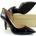 Michael Kors Shoes | Michael Kors Nathalie Flex Black Patent Leather Pumps - Size 8 | Color: Black/Gold | Size: 8