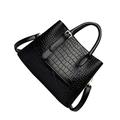 BESTYASH 2 Pcs Shoulder Bags Black Crossbody Leather Wallet Cross-body Bags Cross Body Tote Handbags for Ladies Leather Clutch Bag Pu Shoulder Strap Middle Aged High Capacity