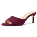 Castamere Round Open Toe Heeled Sandals for Women Mid Kitten Heels Slip-on Dress Mules Office Casual Summer Shoes 2.6 Inches Heels Wine Red 3.5 UK