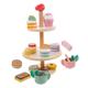 ibasenice 1 Set Children's Tea Set Decor Children's Toys Doll Toy Nootropic Simulation Kitchen Accessories Simulation Cupcake Toys Modeling Props Toy Set Puzzle House Wood