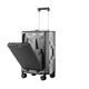 Meechi Suitcase Suitcase Front Opening Aluminum Frame Rolling Luggage Spinner Cup Holder Stand Cabin Travel Bag (Color : Aluminum Frame 4, Size : 20inch)