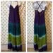 Free People Dresses | Free People Bohemian Tie-Dye Maxi Dress | Color: Green/Purple | Size: S