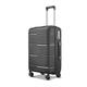 Meechi Suitcase Zipper Trolley Luggage Bag Travel Suitcases with Universal Wheels Combination Lock Travel Bags (Color : Dark Gray, Size : 20 inch)