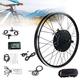 Electric Bike Conversion Kit Rear Wheel Conversion Kit,E-Bike Retrofit Kit 48V 1000W E-Bike Conversion Kit,E-Bike Conversion Kit,With Integrated Controller,Lcd Display,700C-Rotaryflywheel