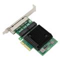 PCI Express Gigabit Ethernet Network Card 10/100/1000 Mbps, PCIe Network Adapter Gigabit Ethernet Card 4 Port RJ45 for PC