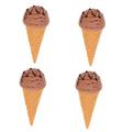 FAVOMOTO 4pcs Simulation Ice Cream Ice Cream Toy Ice Cream Cone Toy Wedding Decorations Beach Toys Food Ice Cream Model Figurine Artificial Ice Cream Cone Ice Cream Pretend Toy Cake