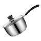 TOPBATHY 3pcs Japanese Cofee Creamer Soup Pan Coffe Creamer Metal Kitchen Pot Milk Pan Casserole Pans Small Pot Ceramic Coating Mini Sauce Pan Noodle Pot Stainless Steel Soup Pot