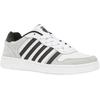 Sneaker K-SWISS "Court Palisades", Gr. 40, schwarz (weiß, grau, schwarz), Leder, Leder, sportlich, Schuhe