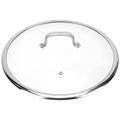 HOLIDYOYO Universal Lid for Pots and Pans 33cm Cookware Universal Lid Tempered Glass Replacement Lid for Pots and Pans For Frying Pan Wok Pot Skillet