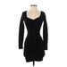 Abercrombie & Fitch Casual Dress - Sweater Dress: Black Dresses - Women's Size X-Small Petite