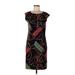 Lauren by Ralph Lauren Casual Dress - Sheath: Black Baroque Print Dresses - Women's Size Large