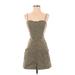 Abercrombie & Fitch Casual Dress - Mini Sweetheart Sleeveless: Brown Dresses - Women's Size 2X-Small