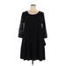 Nina Leonard Casual Dress: Black Dresses - Women's Size X-Large