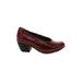 FLY London Heels: Burgundy Shoes - Women's Size 37